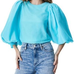 Alice and Olivia vibrant blue long sleeve top. Brand new never worn.